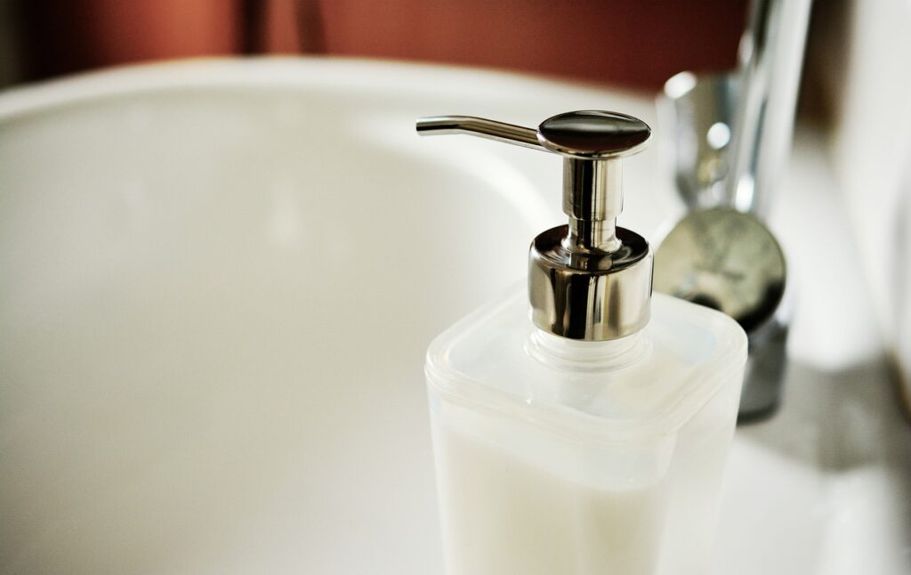 soap dispenser, soap, liquid soap